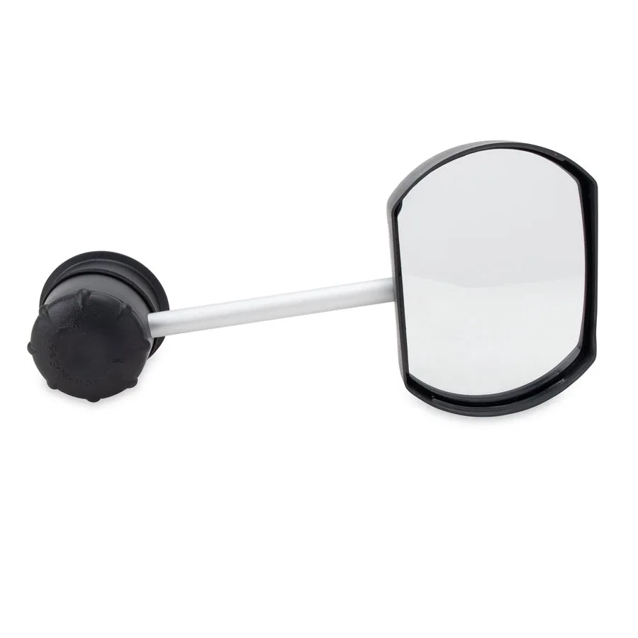 25663 – CAMCO Exterior Towing Mirror, Suction Mount Extension Arm Single 5-1/2 Inch Mirror With Extension Arm Driver ...